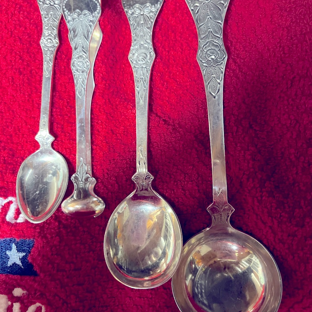 Antique Real Silver by Harold Nordby Flat Rose 1875-1950